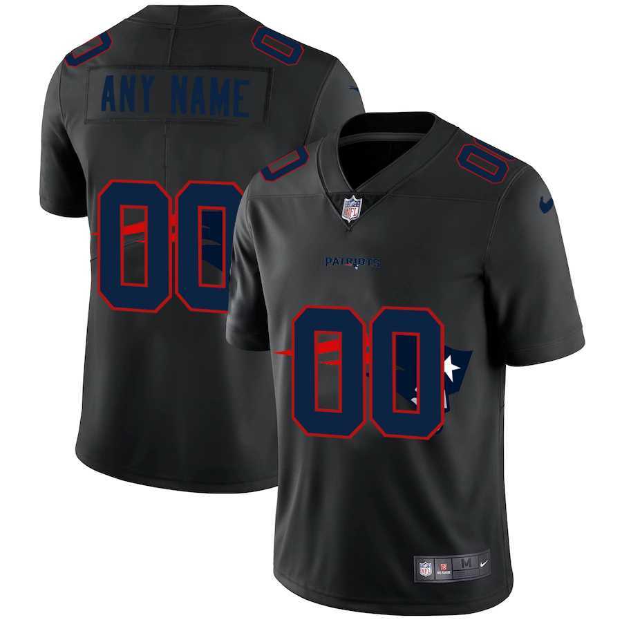 Nike New England Patriots Customized Men's Team Logo Dual Overlap Limited Jersey Black,We sell and wholesale Nike New England Patriots Customized Men's Team Logo Dual Overlap Limited Jersey Black on line form chian!